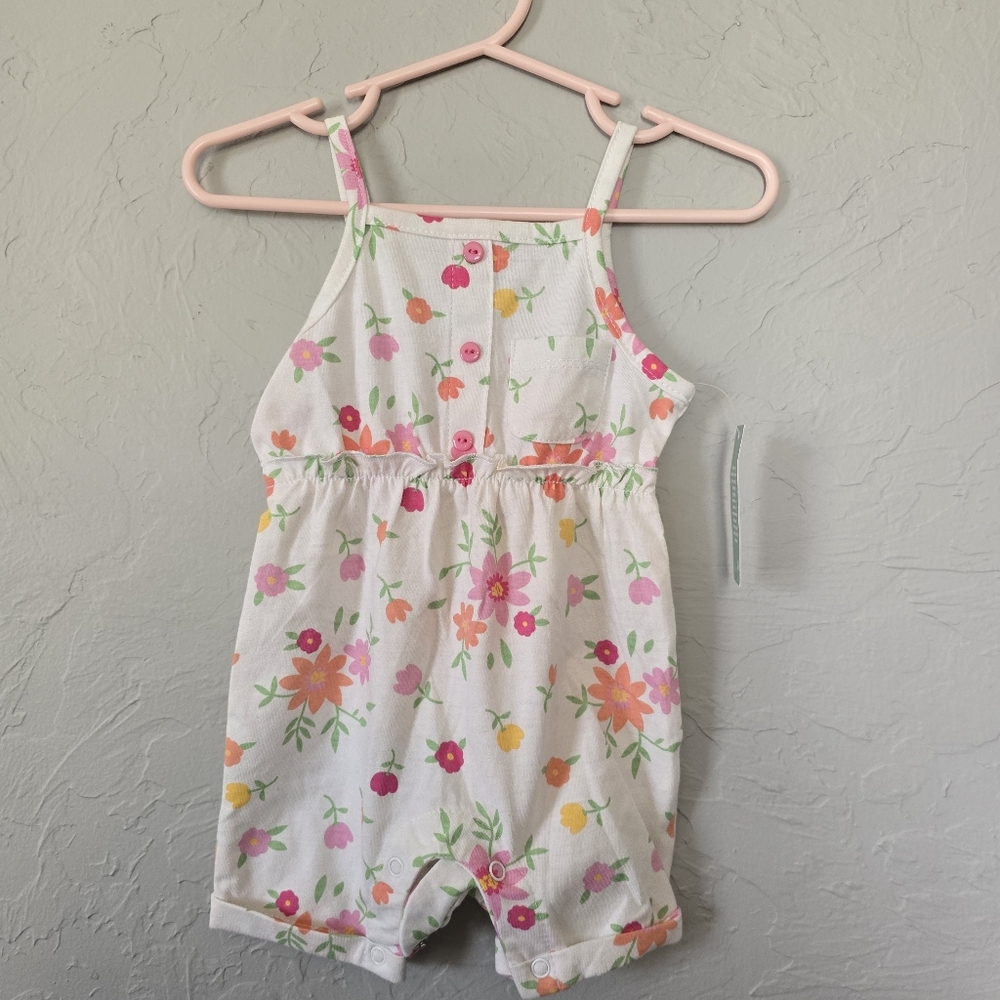 Floral Nwt 6-9months Girls Adorable Romper